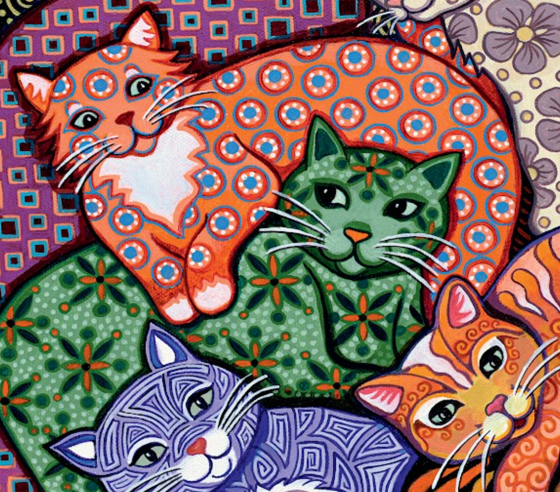 Cat Lady 1000 pc Velvet-Touch