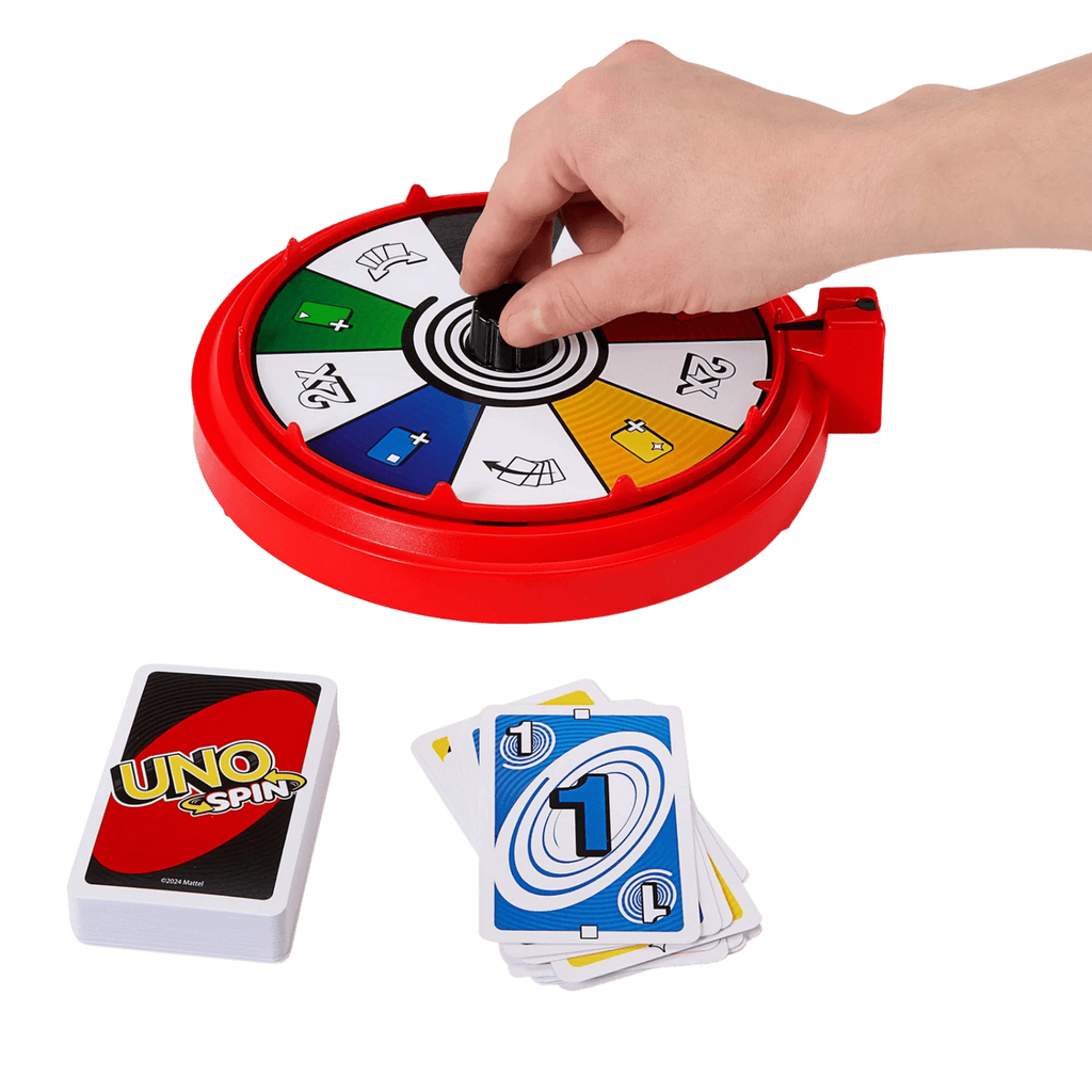 Uno Spin Card Game for Kids & Adults 7+ 2-10 players