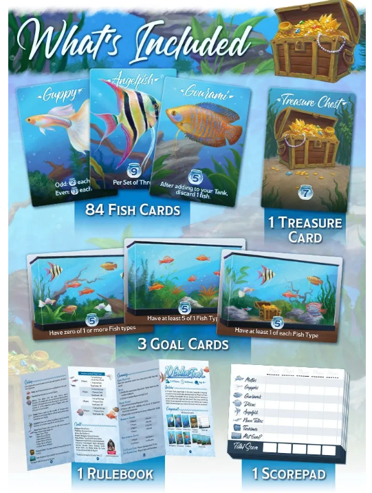 10 Gallon Tank Card Game 8+  2 To 5 Players
