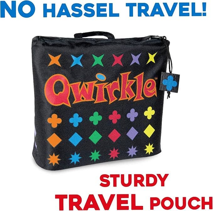 Qwirkle Travel Edition - Easy Wooden Tile-Laying Game 6+ 2-4 players