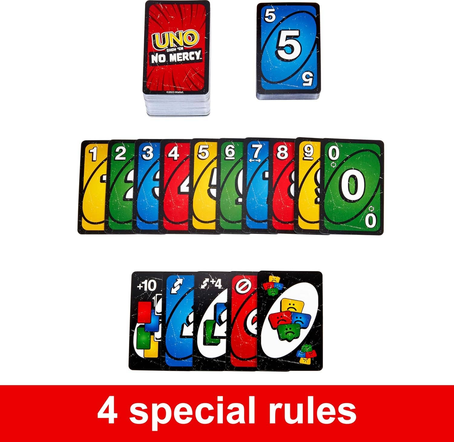 UNO Show 'EM No Mercy Card Game 7+ 2-6 players