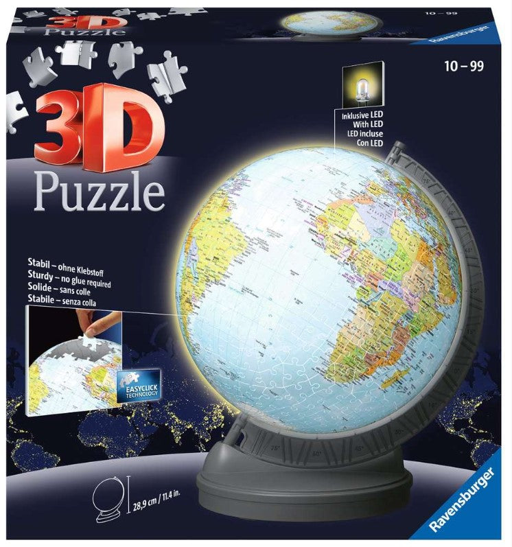 3D World Lighted Globe 548