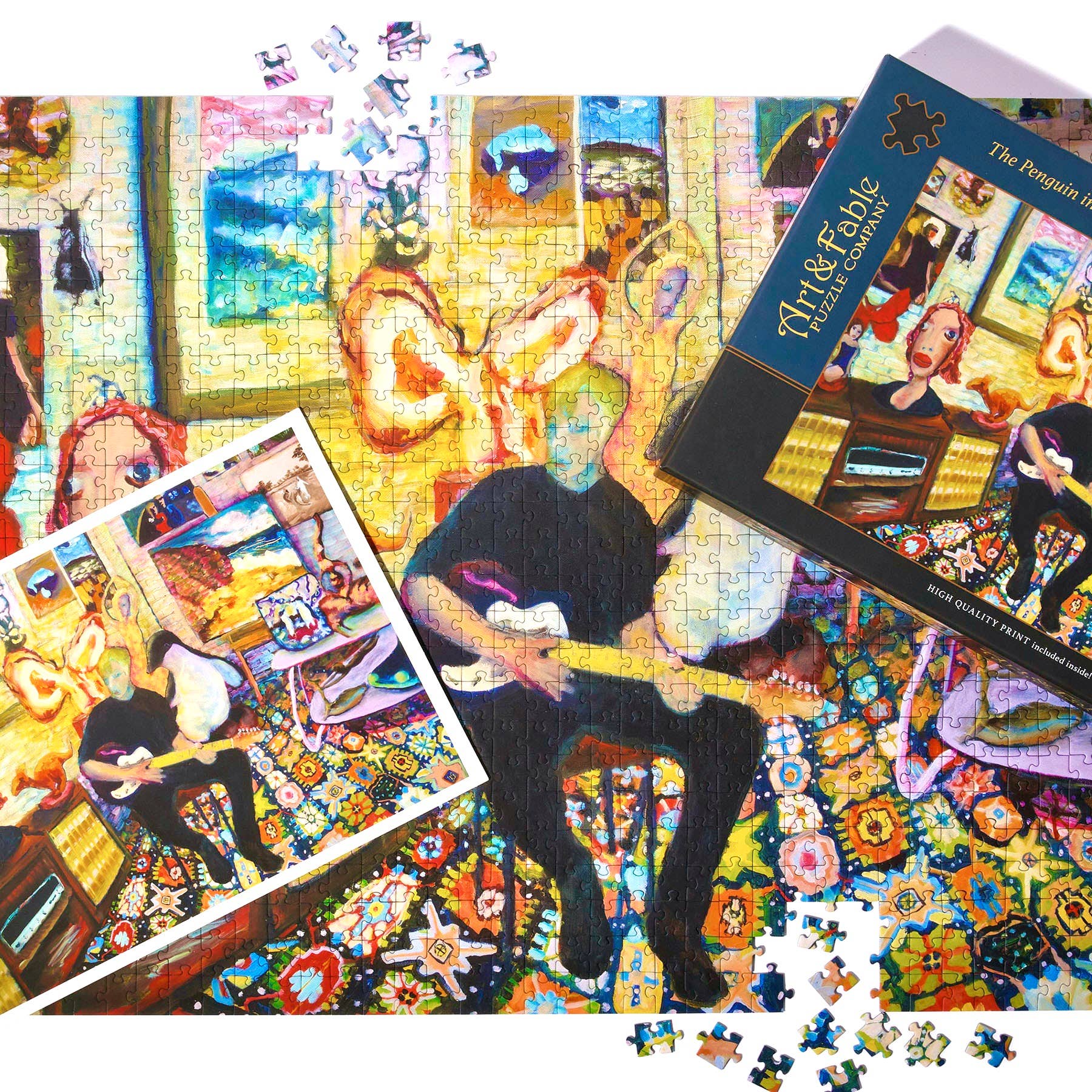 Penguin in the Room 1000 pc Velvet-Touch
