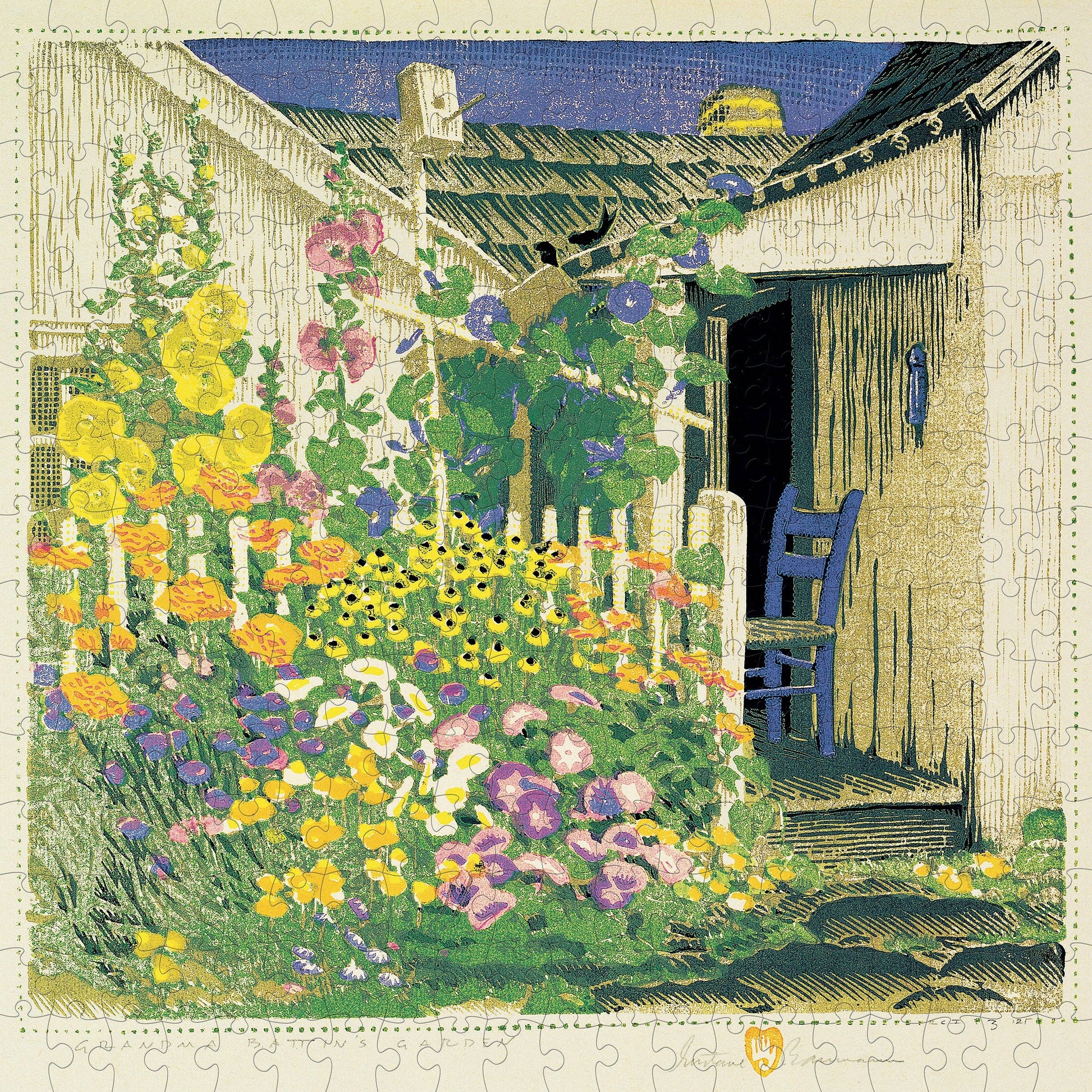Gustave Baumann: Grandma Battin's Garden 300-Piece Jigsaw Puzzle