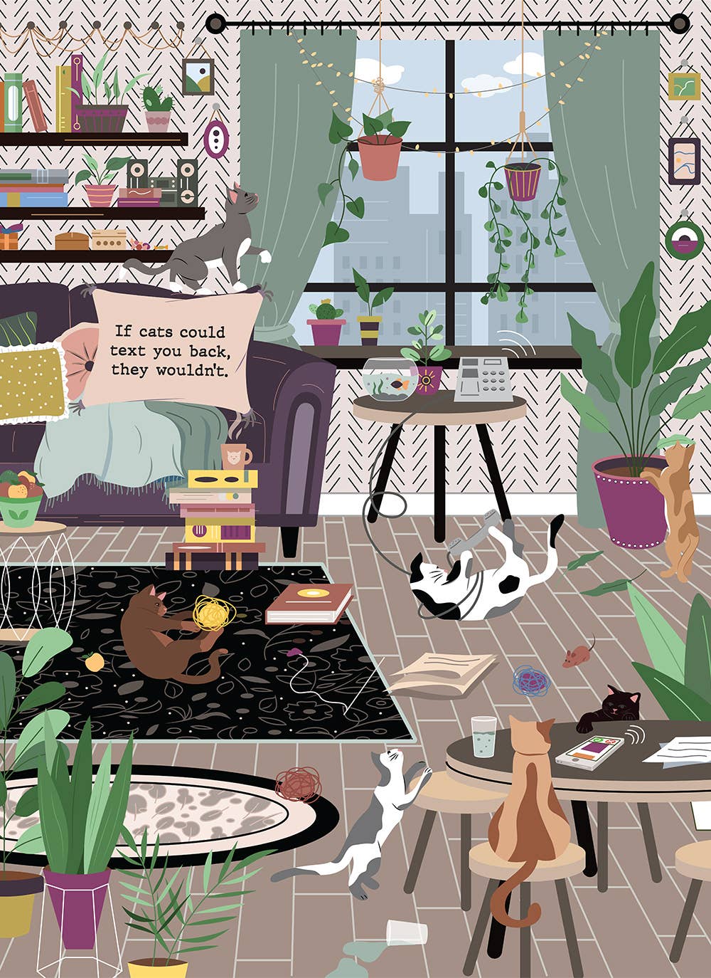 If Cats Could Text 1000 pc