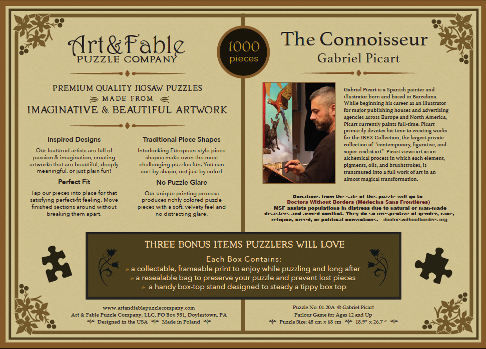The Connoisseur 1000 pc Velvet-Touch