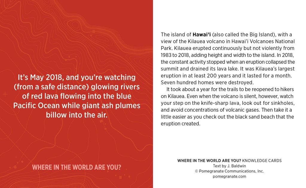 Where in the World Are You? A Situational Quiz Deck Knowledge Cards