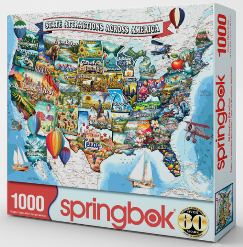 State Attractions Across America 1000 pc