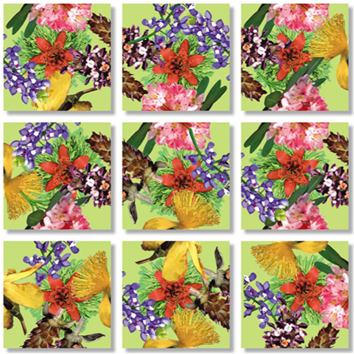American Native Flowers Scramble Squares 4+