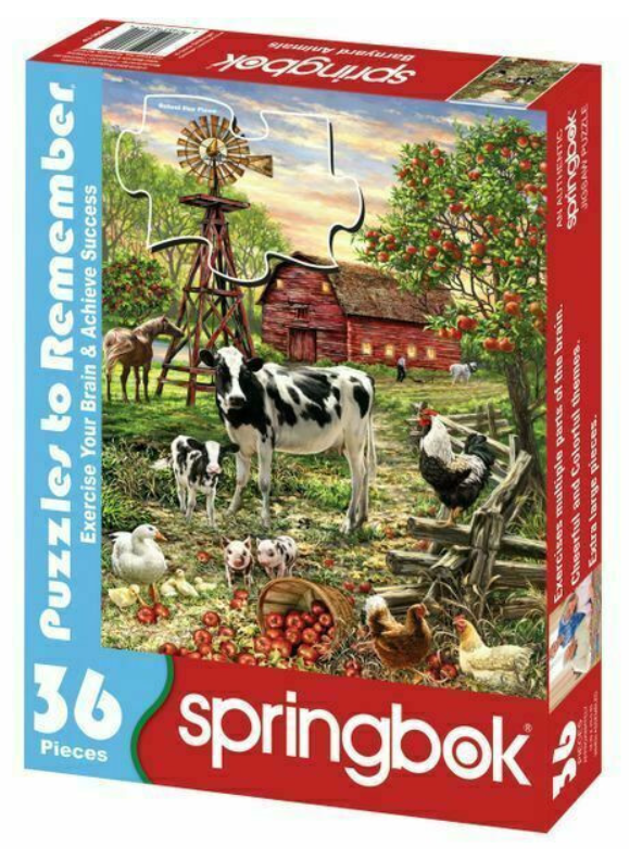 Barnyard Animals 36 Pc Lg Puzzles To Remember