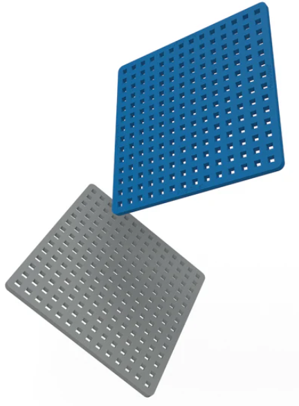 Base Plates Gray & Blue 4+