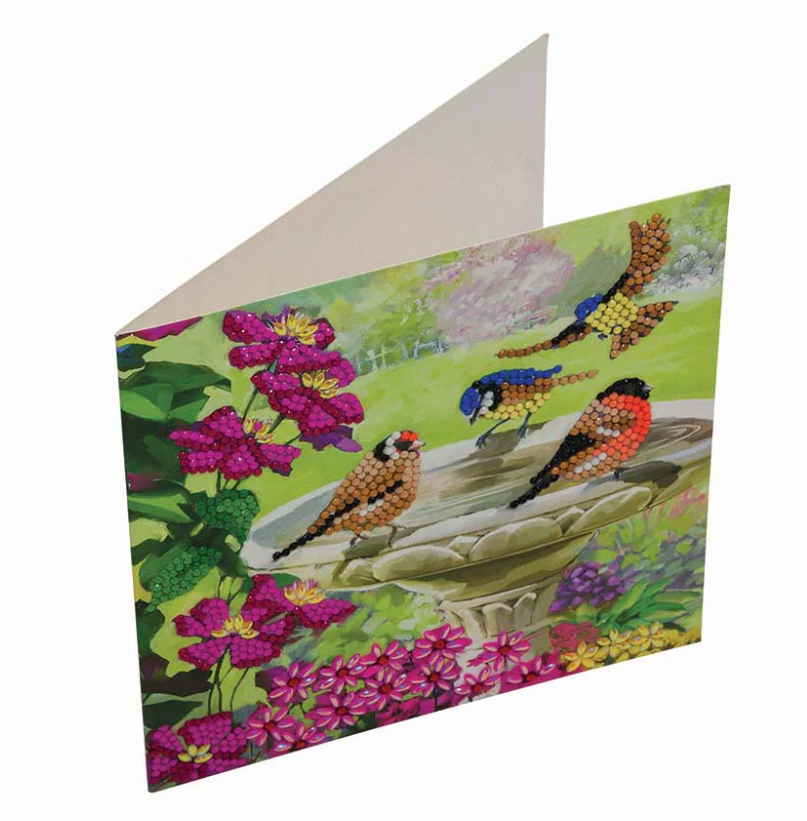 Crystal Art Birds Greeting Card Kit 8+