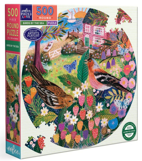 Birds by the Sea 500 Pc Round