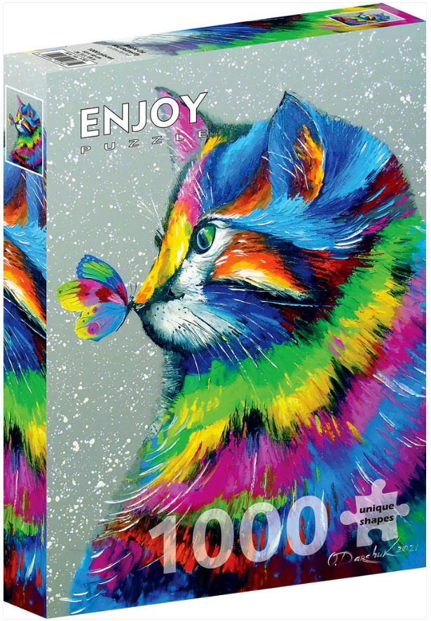 Bright Cat and Butterfly 1000 pc
