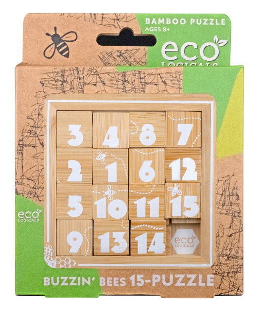 Buzzin' Bees 15 puzzle brain teaser 8+