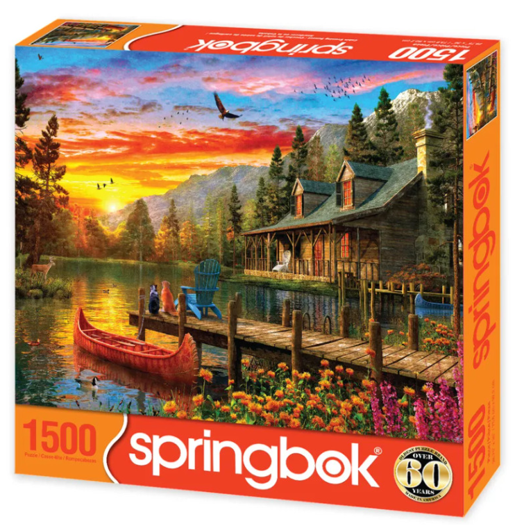 Cabin Evening Sunset 1500 Pc
