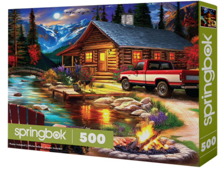 Cabin on the Creek 500 Pc