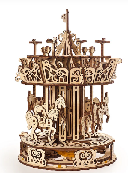 Carousel 3D Wood Mechanical 14+