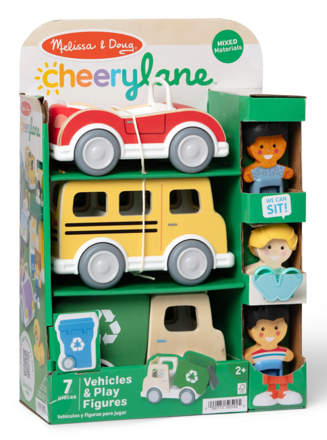 Cheerylane Vehicles & Play Figures, 7 pc, 2+