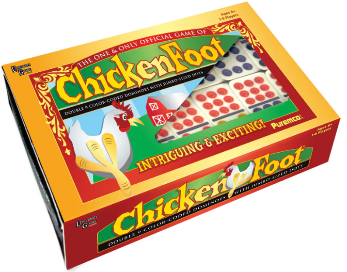 Chickenfoot, Mexican Train,  Domino Game 6+ 1-8 Players