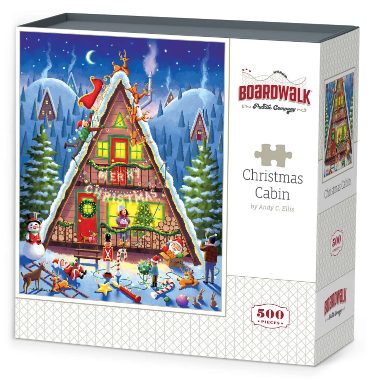 Christmas Cabin, Holiday Collection, 500 pc