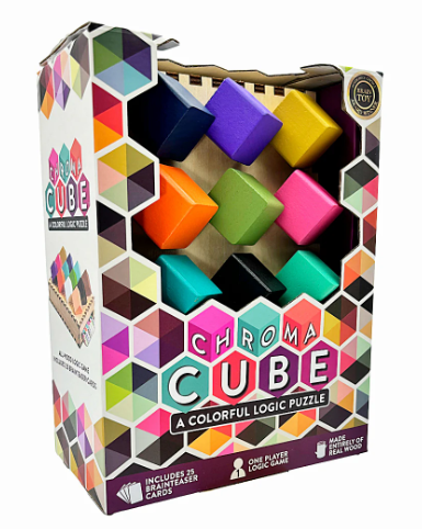 Chroma Cube Logic Puzzle Wood 1 Player 8+