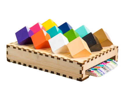 Chroma Cube Logic Puzzle Wood 1 Player 8+