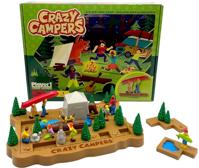 Crazy Campers Logic Game 8+ 1 Player