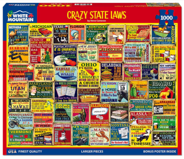 Crazy State Laws 1000 pc