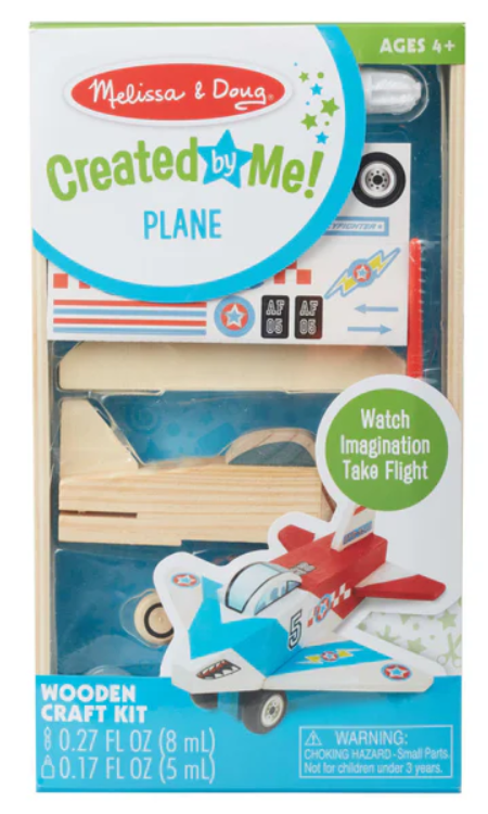 Create Your Own Plane Wooden Craft Kit 4+