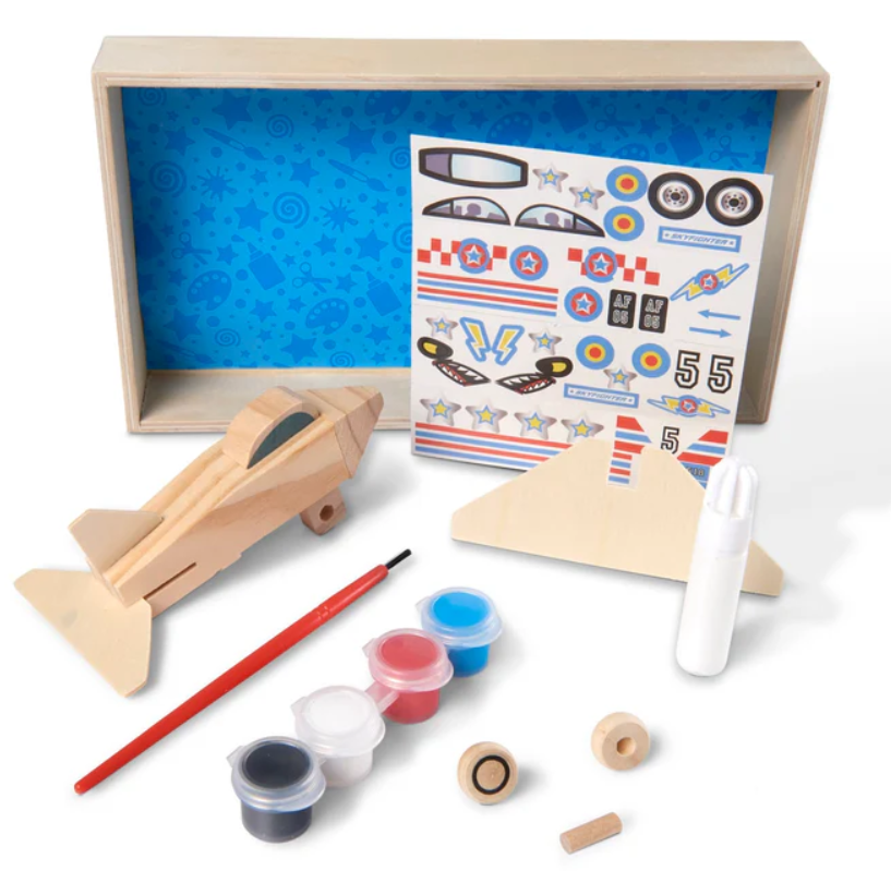 Create Your Own Plane Wooden Craft Kit 4+