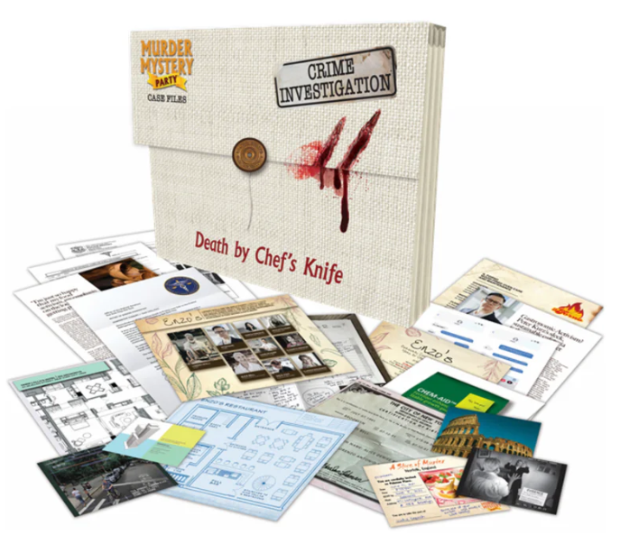 Death By Chef's Knife Live Mission Game Murder Mystery Party 14+ one or more players
