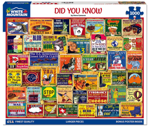 Did You Know? 1000 Pcs