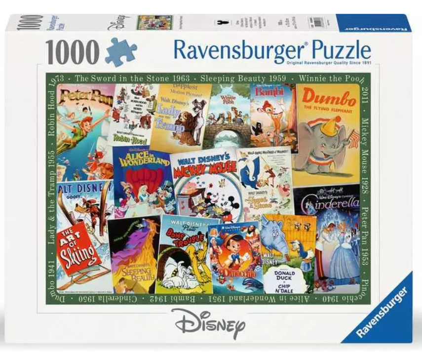 Disney Vintage Movie Posters 1000 Pc