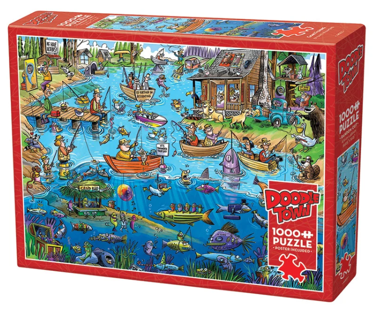 Gone Fishing Doodletown 1000 Pc