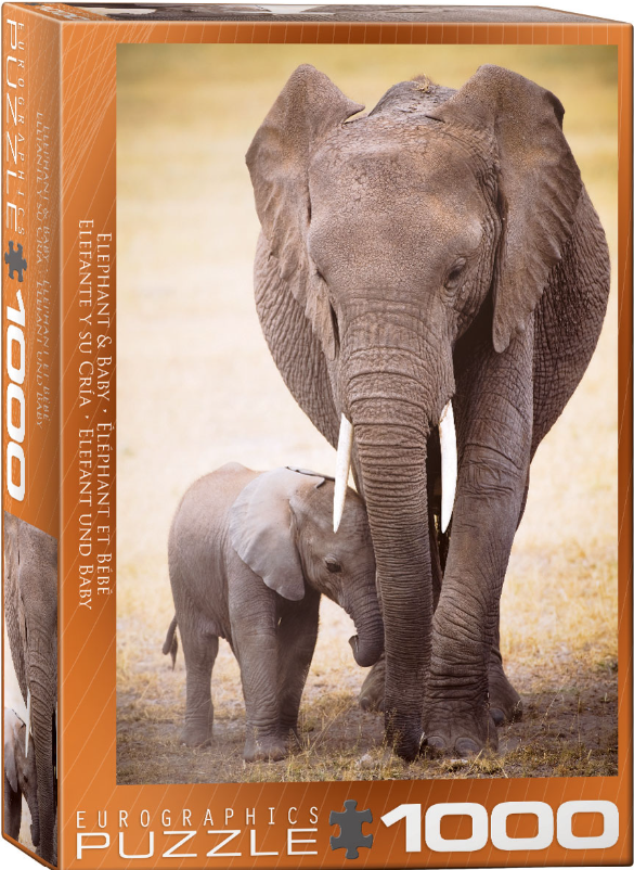 Elephant & Baby 1000 pc