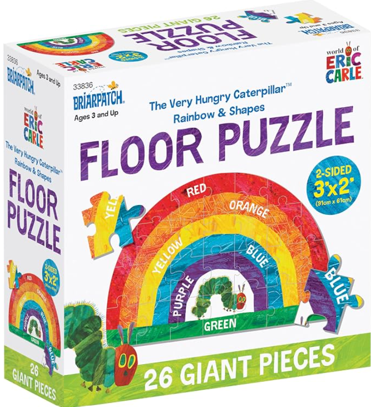 Eric Carle, Rainbow & Shapes 26 pc floor 2 sided 3+