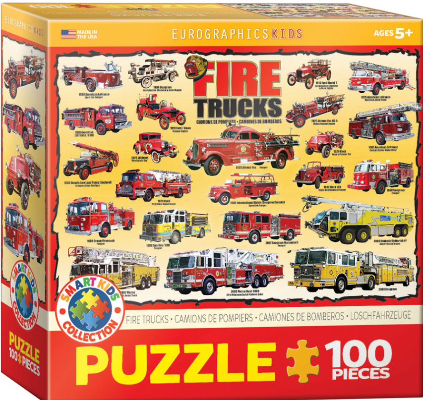 Fire Trucks 100 pc 5+