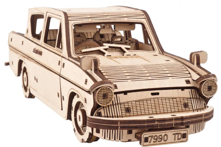Flying Ford Anglia Harry Potter 3D Wood Mechanical 244 Pc 14+