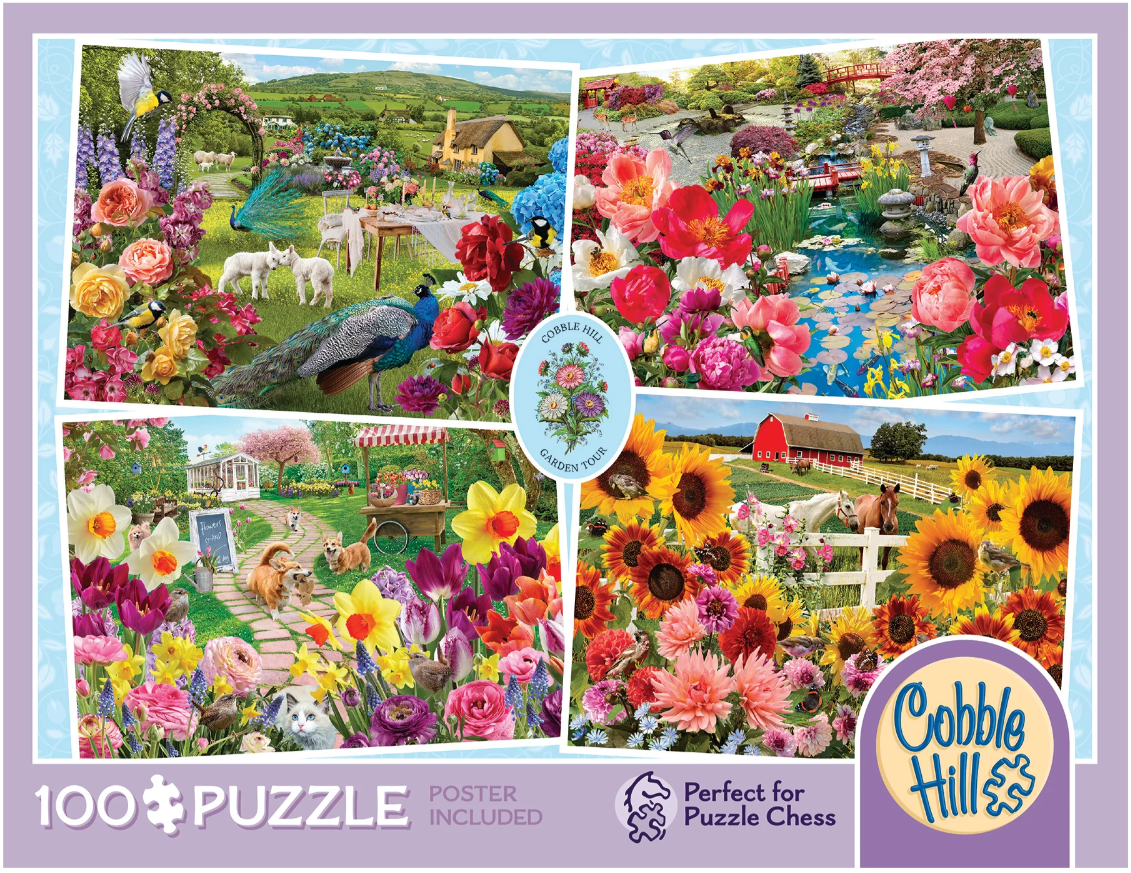 Garden Tour 100 pc 8+ Puzzle Chess /competition