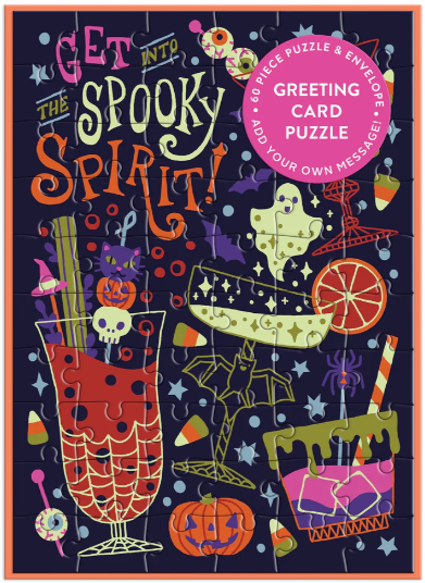 Get Into The Spooky Spirit! Greeting Card Puzzle 60 Pc