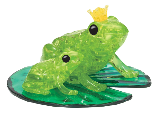 3D Crystal Green Frogs 43 Pc 12+ Level 1