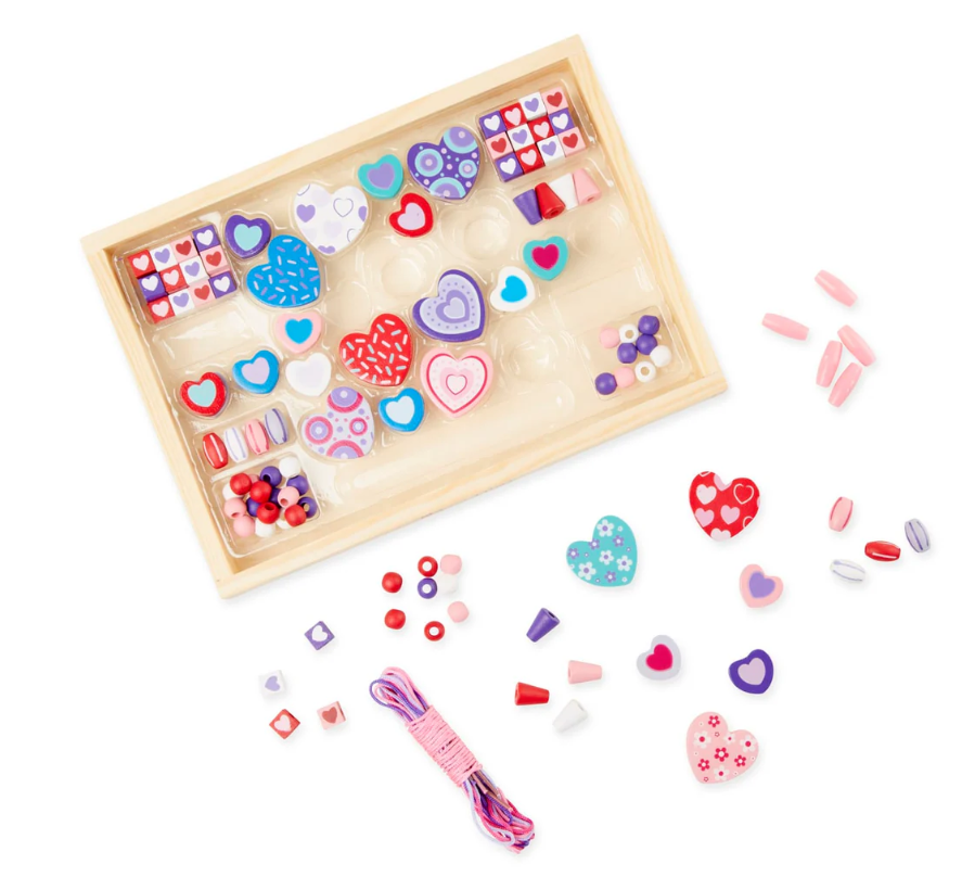 Heart Beads Wooden Craft Kit 4+