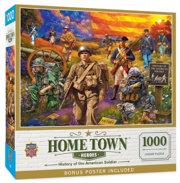 History of the American Soldier Home Town Heroes 1000 Pc