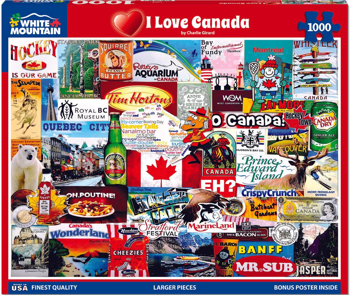 I Love Canada 1000 Pcs