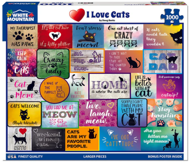 I Love Cats 1000 Pcs