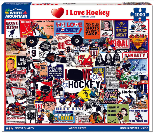 I Love Hockey 1000 Pcs