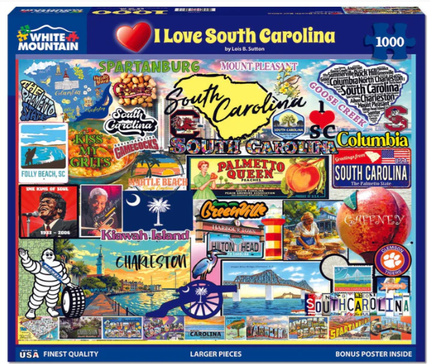 I Love South Carolina 1000 pc