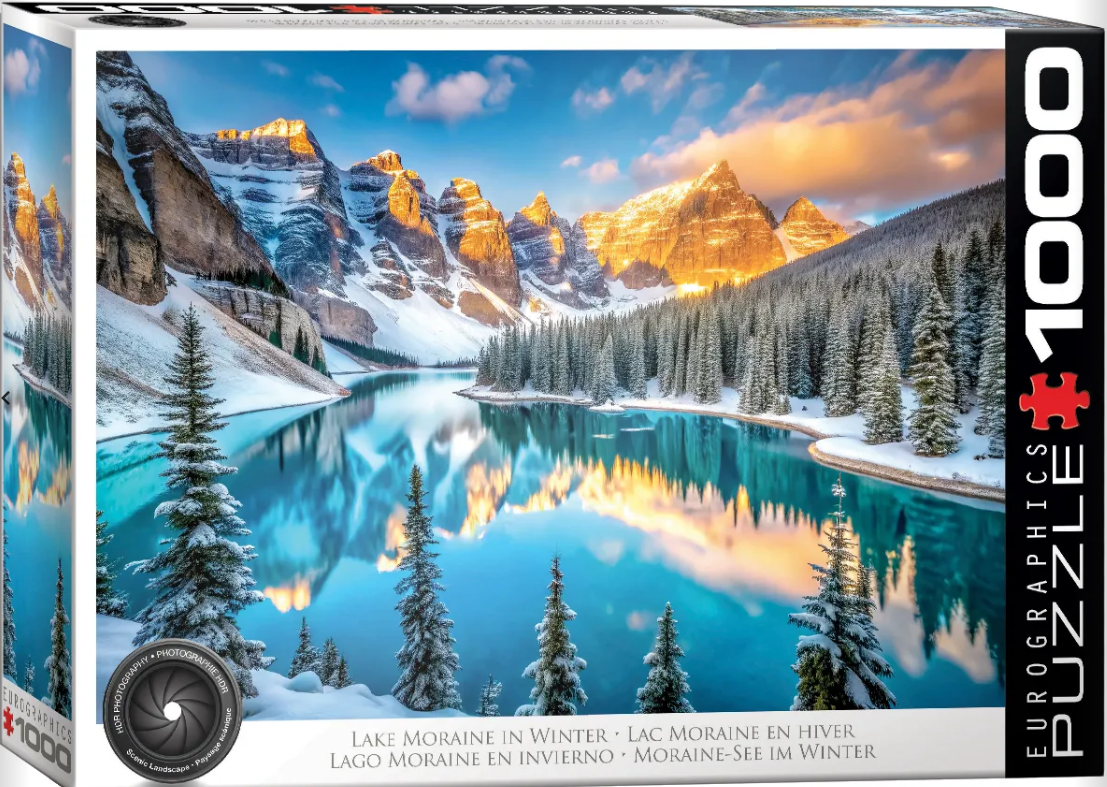 Lake Moraine in Winter 1000 pc