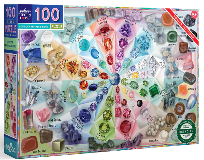 Love of Crystals and Gems 100 Pc 5+